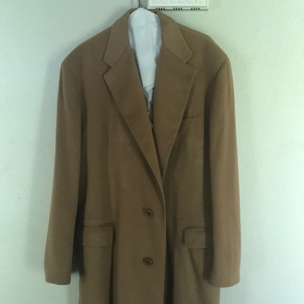Barneys New York tan Cashmere Coat